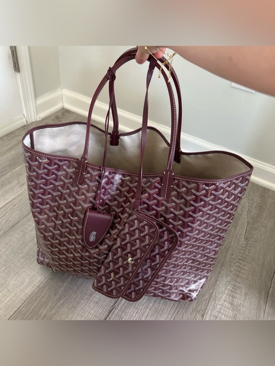 Goyard Handbags - Goyard Saint Louis GM Tote Bag Bordeaux Burgundy Red w/ Matching Pouch